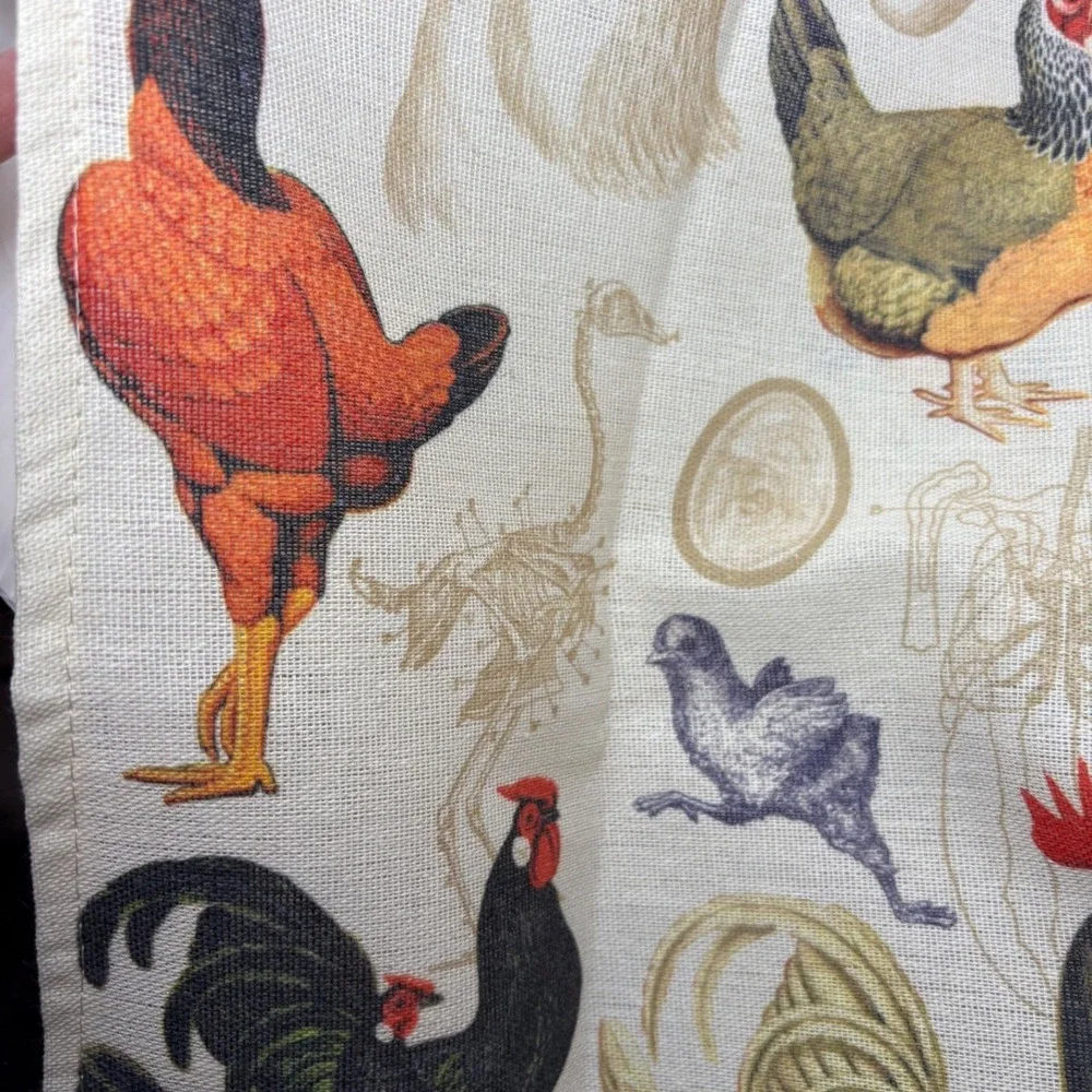 Cognitive Surplus 100% Cotton Tea‎ Towel Rooster Chicken Farmhouse Kitchen Decor